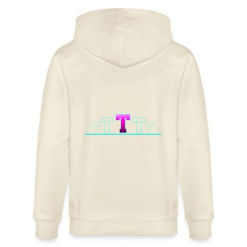 Letter T – Capital Varsity Alphabet Monogram - Stanley/Stella Cultivator Organic Zip Hoodie