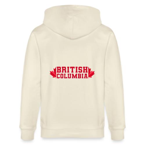 British Columbia with maple leaf - Stanley/Stella Cultivator Organic Zip Hoodie