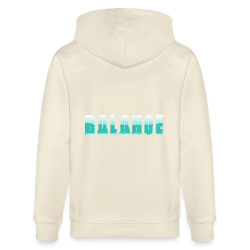 BALANCE Calm Teal Minimal Word Art Design - Stanley/Stella Cultivator Organic Zip Hoodie
