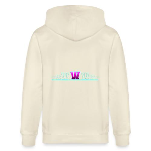 Letter W – Capital Varsity Alphabet Monogram - Stanley/Stella Cultivator Organic Zip Hoodie