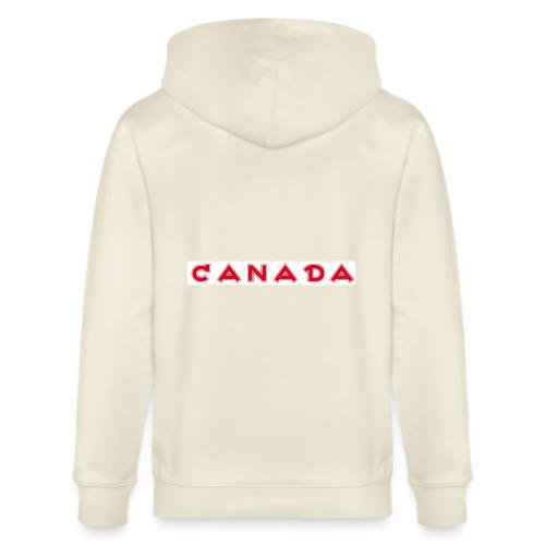 Canada, red letters on white background - Stanley/Stella Cultivator Organic Zip Hoodie