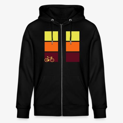 tricolor with bicycle - Stanley/Stella Cultivator Organic Zip Hoodie