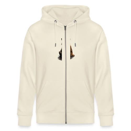 Cool Red Fox Wearing Sunglasses Drinking Coffee - Stanley/Stella Cultivator Organic Zip Hoodie