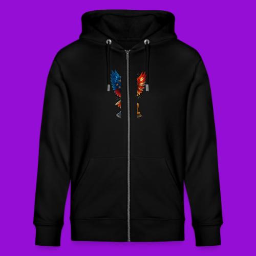 Veterans Press & Bald Eagle Flag 2 Print Set - Stanley/Stella Cultivator Organic Zip Hoodie