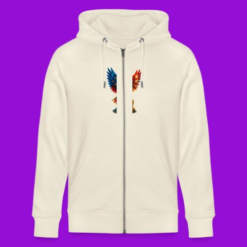 Veterans Press & Bald Eagle Flag 2 Print Set - Stanley/Stella Cultivator Organic Zip Hoodie