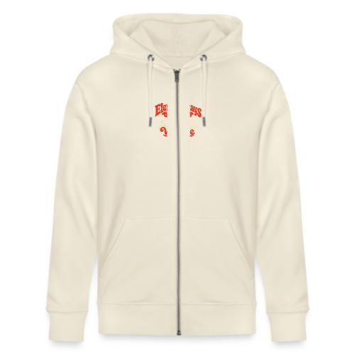 Retro Elephant Bee My Valentine Cute Couple - Stanley/Stella Cultivator Organic Zip Hoodie