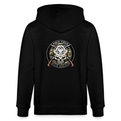 BTG old raven front and PTTA multicam back - Stanley/Stella Cultivator Organic Zip Hoodie