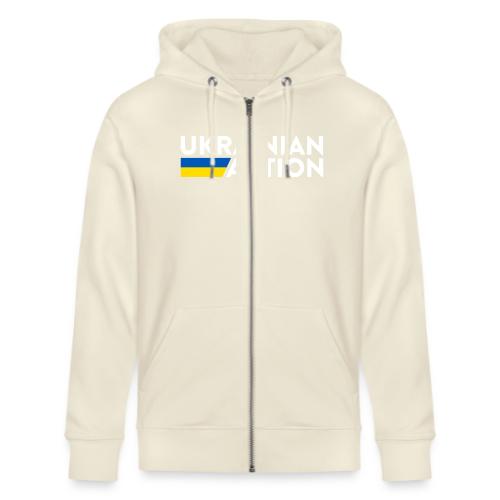UA logo white - Stanley/Stella Cultivator Organic Zip Hoodie