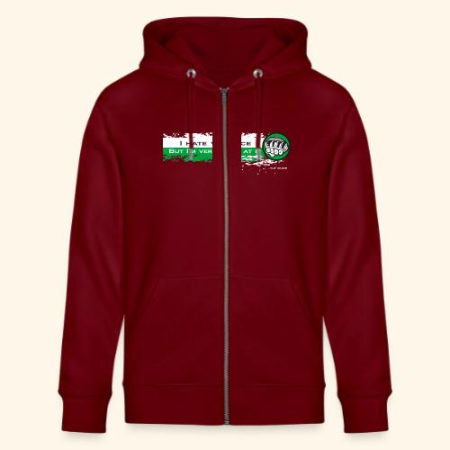 I hate violence but I'm very good at it 2 - WB - Stanley/Stella Cultivator Organic Zip Hoodie