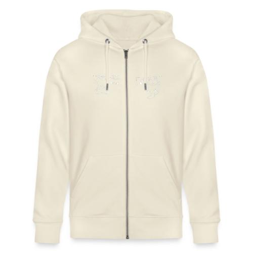 Minimalist Hanging Cats Line Art - Cute Kittens - Stanley/Stella Cultivator Organic Zip Hoodie