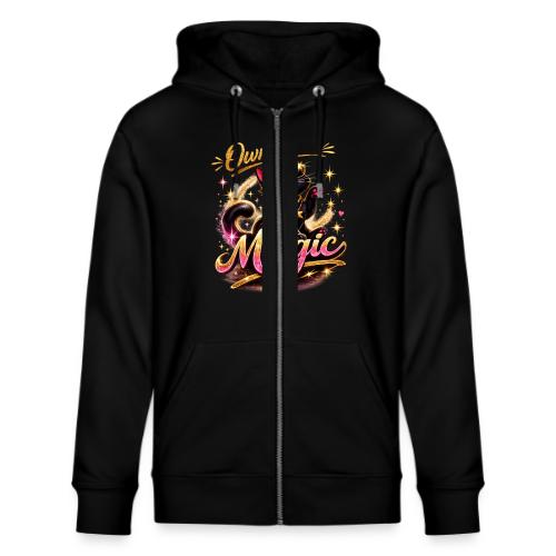Own Your Magic – Glam Black Cat - Stanley/Stella Cultivator Organic Zip Hoodie