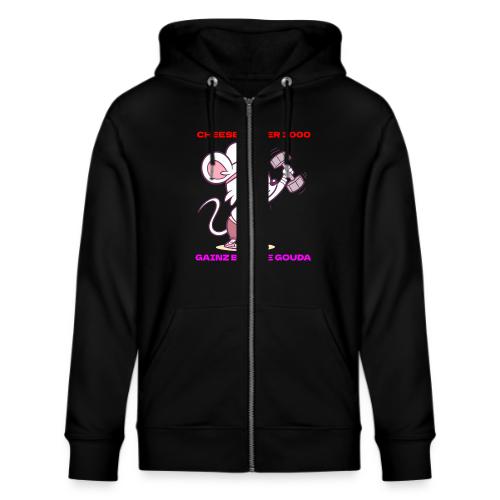 Cheese Lifter 3000 | Funny Gym Rat Mouse tshirt - Stanley/Stella Cultivator Organic Zip Hoodie