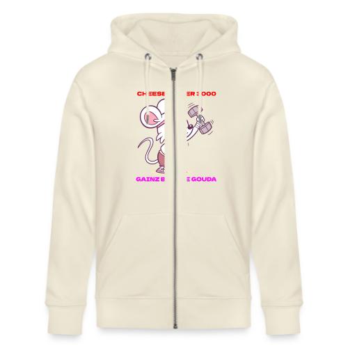 Cheese Lifter 3000 | Funny Gym Rat Mouse tshirt - Stanley/Stella Cultivator Organic Zip Hoodie