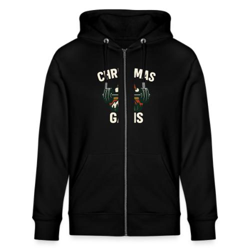 Christmas Gains – Santa Barbell Power - Stanley/Stella Cultivator Organic Zip Hoodie