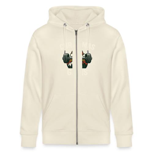 Christmas Gains – Santa Barbell Power - Stanley/Stella Cultivator Organic Zip Hoodie