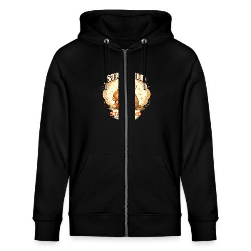 Stay Wild Stay Kind Punch Monkey Hug - Stanley/Stella Cultivator Organic Zip Hoodie