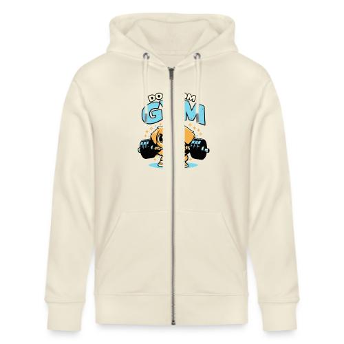 Chibi Dog Gym Workout - Stanley/Stella Cultivator Organic Zip Hoodie