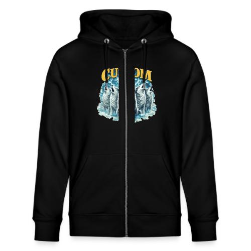 Custom Wolf Pack Howling Moon Vintage Wilderness - Stanley/Stella Cultivator Organic Zip Hoodie