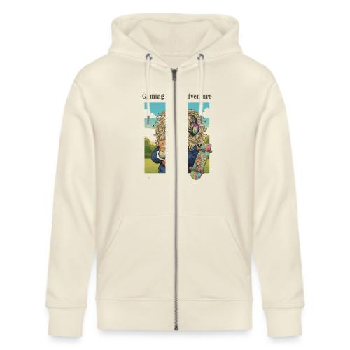 Gaming Cat Adventure: Pizza & Skates - Stanley/Stella Cultivator Organic Zip Hoodie