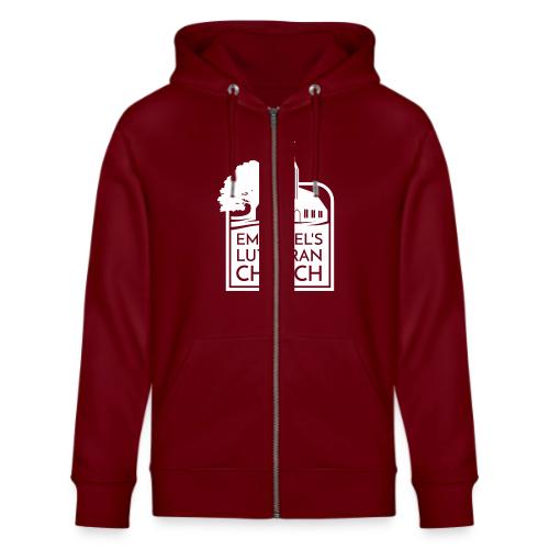 Single Vertical white2 - Stanley/Stella Cultivator Organic Zip Hoodie
