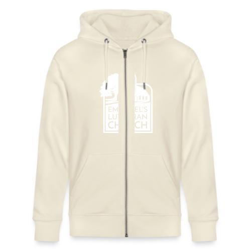 Single Vertical white2 - Stanley/Stella Cultivator Organic Zip Hoodie