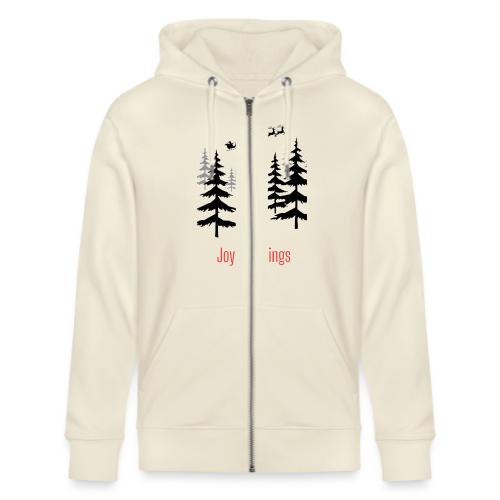 Joyful Tidings Christmas T-Shirt - Stanley/Stella Cultivator Organic Zip Hoodie