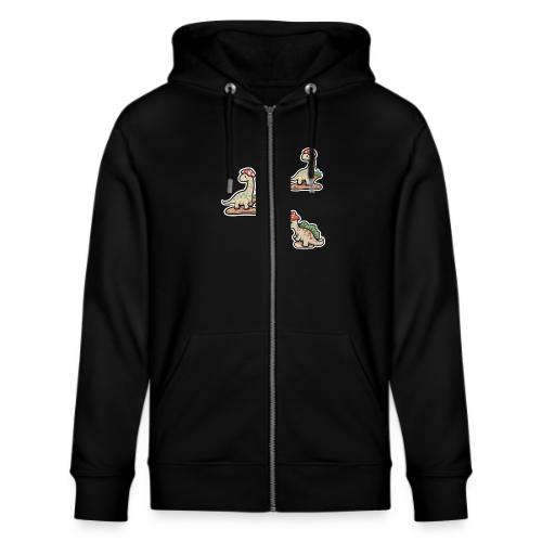 Mushroom Hat Brontosaurus Dinosaur - Stanley/Stella Cultivator Organic Zip Hoodie