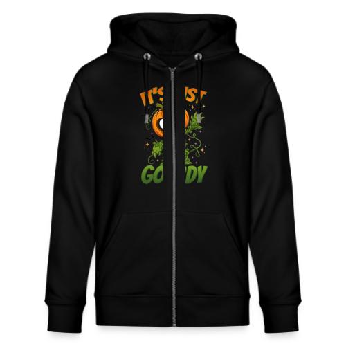 Cute Pumpkin Monster “It’s Just Gourdy” Funny - Stanley/Stella Cultivator Organic Zip Hoodie