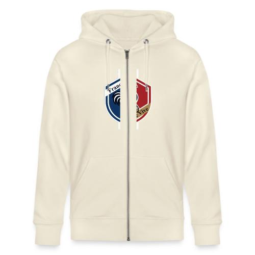France Rooster T-Shirt, Bleu-Blanc-Rouge gift - Stanley/Stella Cultivator Organic Zip Hoodie