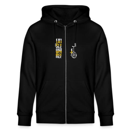 Eat Sleep Unicycle Repeat - Stanley/Stella Cultivator Organic Zip Hoodie