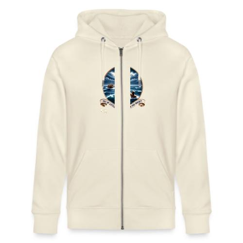 Walking On Water Faith T Shirt, Christian Miracle - Stanley/Stella Cultivator Organic Zip Hoodie
