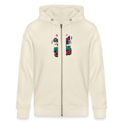 Festival of Gains Funny Gym Santa Christmas - Stanley/Stella Cultivator Organic Zip Hoodie
