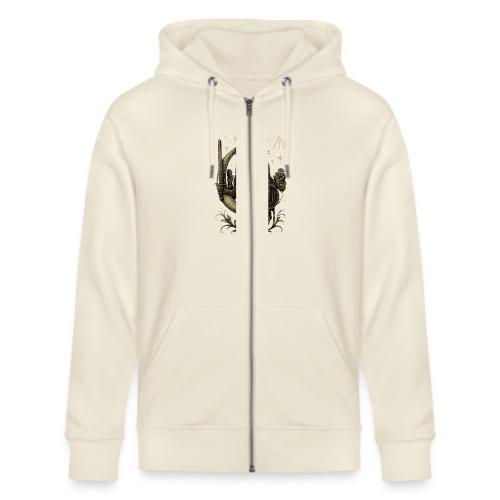 Moon Warrior Owl – Celestial Strength Tee - Stanley/Stella Cultivator Organic Zip Hoodie