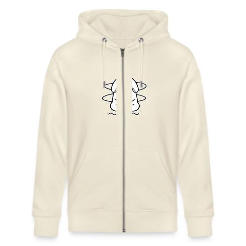 Cute Meditating Bunny Zen Yoga Animal - Stanley/Stella Cultivator Organic Zip Hoodie