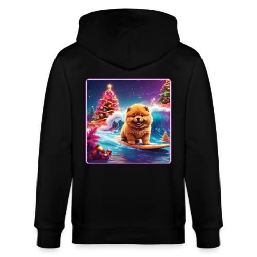 Chow Christmas Surf - Stanley/Stella Cultivator Organic Zip Hoodie