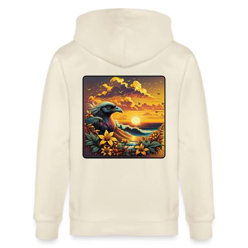 Sunset Wave Bird - Stanley/Stella Cultivator Organic Zip Hoodie