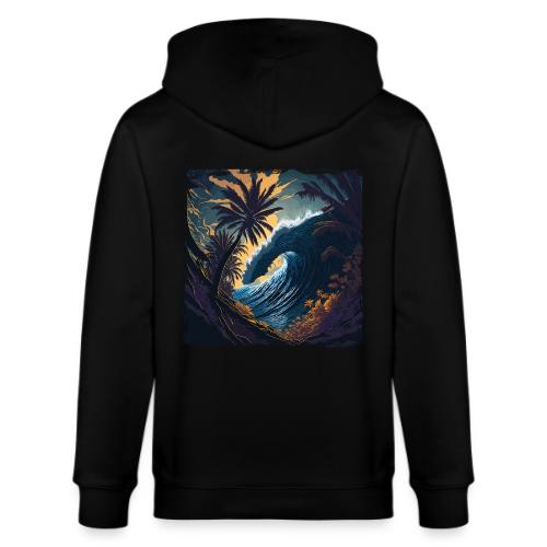 Moonlight Jungle Wave - Stanley/Stella Cultivator Organic Zip Hoodie