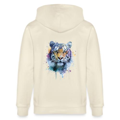 Splash-Art Tiger Face - Stanley/Stella Cultivator Organic Zip Hoodie