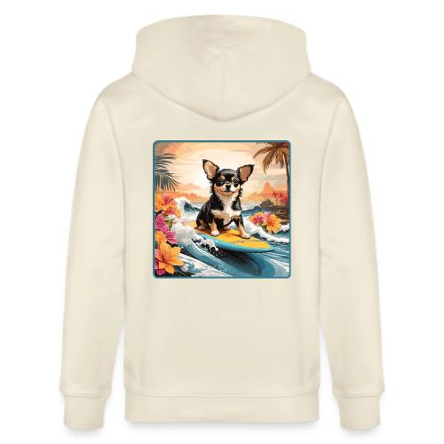 Surfing Chihuahua - Stanley/Stella Cultivator Organic Zip Hoodie