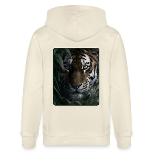 Tiger Jungle Eyes Wildlife Design - Stanley/Stella Cultivator Organic Zip Hoodie