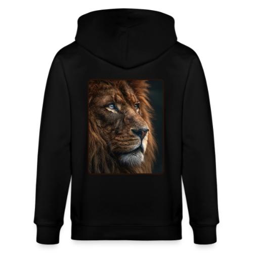 Lion Portrait Majestic Wildlife Design - Stanley/Stella Cultivator Organic Zip Hoodie