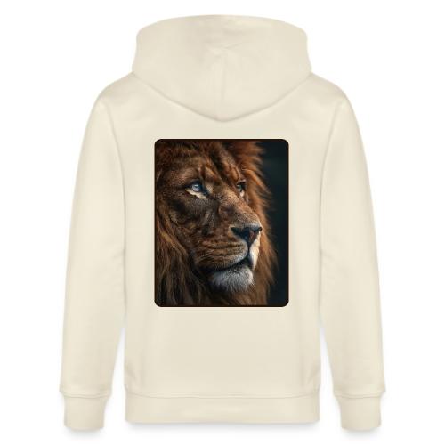 Lion Portrait Majestic Wildlife Design - Stanley/Stella Cultivator Organic Zip Hoodie