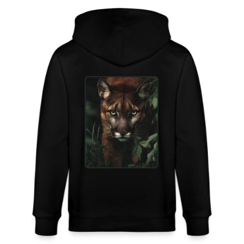 Cougar Jungle Predator Design - Stanley/Stella Cultivator Organic Zip Hoodie