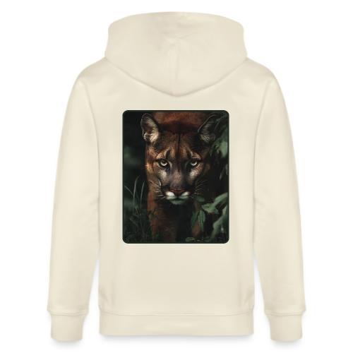 Cougar Jungle Predator Design - Stanley/Stella Cultivator Organic Zip Hoodie
