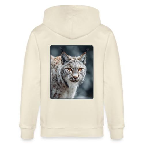 Lynx Portrait Piercing Eyes Design - Stanley/Stella Cultivator Organic Zip Hoodie