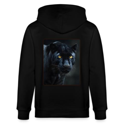 Black Panther Glowing Eyes Design - Stanley/Stella Cultivator Organic Zip Hoodie