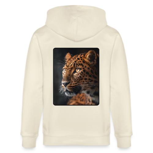 Amur Leopard Face Wildlife Design - Stanley/Stella Cultivator Organic Zip Hoodie