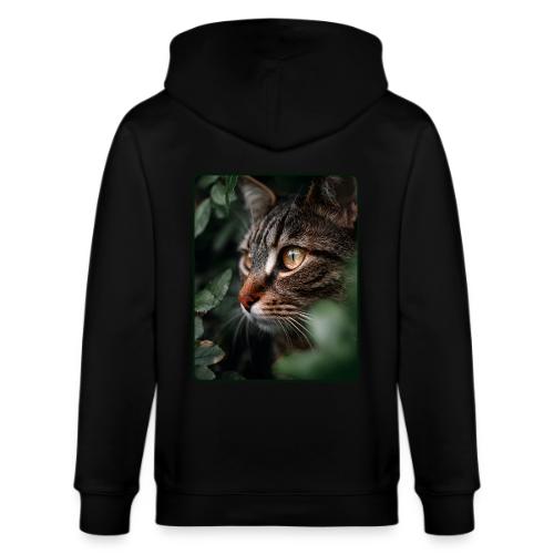 Tabby Cat Jungle Eyes Design - Stanley/Stella Cultivator Organic Zip Hoodie