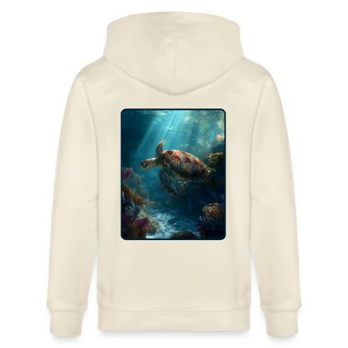 Sea Turtle Coral Reef Design - Stanley/Stella Cultivator Organic Zip Hoodie