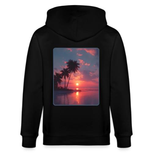 Tropical Sunset Ocean Reflection Design - Stanley/Stella Cultivator Organic Zip Hoodie